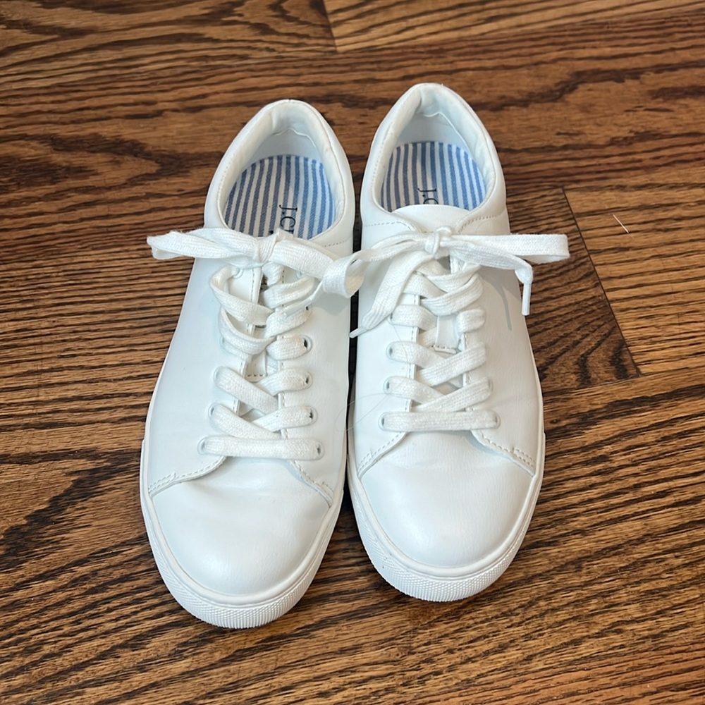 J. Crew white tennis shoes
